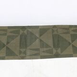 1950s Abstract Wool Hallway Carpet or Rug, Czechoslovakia