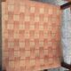 Braided rope and oak armchairs 50