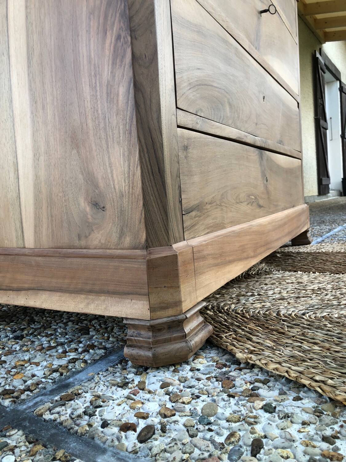 Antique walnut chest of drawers