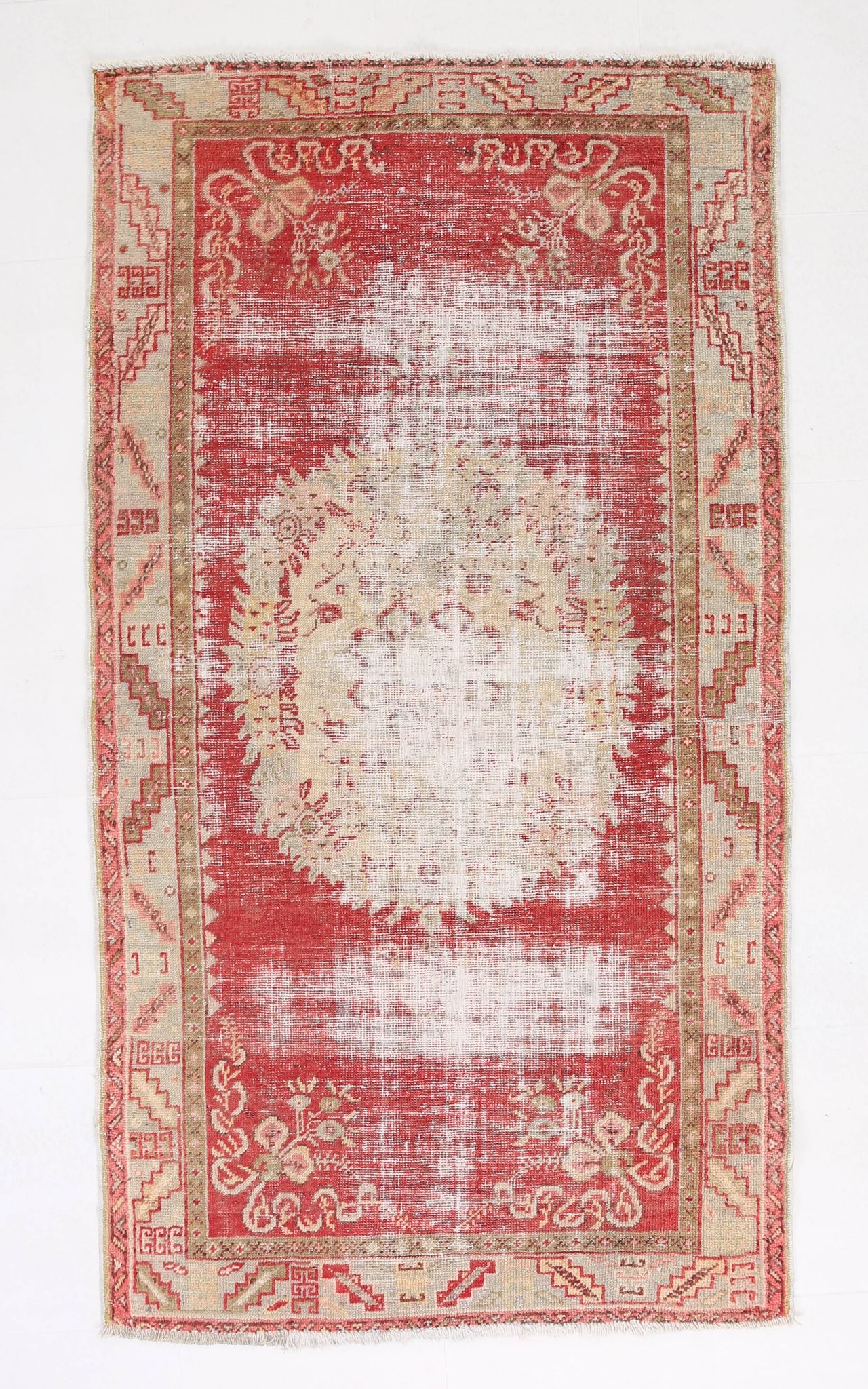 Wool Handmade Vintage Rug, 189x105Cm