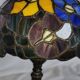 Tiffany style lamp, leaded stained glass, art nouveau.