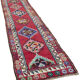 Coureur rouge tissé à la main 87 cm x 395 cm