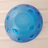 Empty cup blue glass pocket