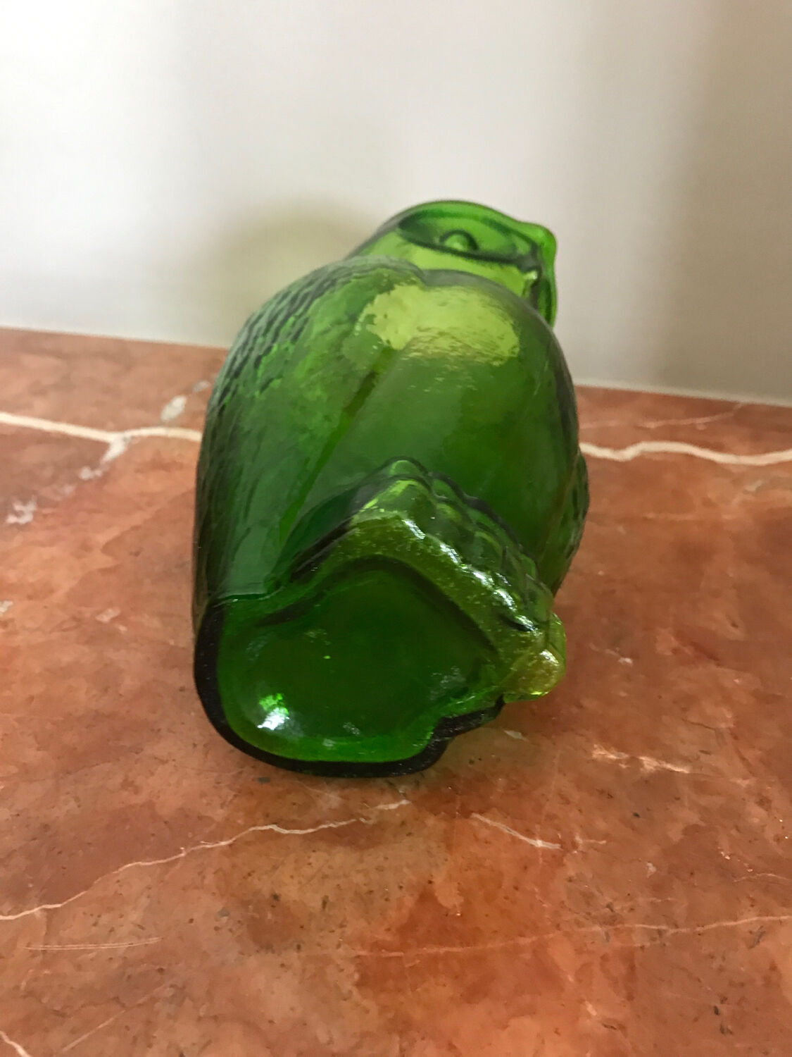 Vintage pitcher Kanawha green owl