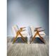 Paire de fauteuils vintage Bunny de J. Chierowski 1960