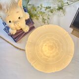 Art Deco white frosted globe table lamp - Year 40