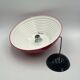 Large Hanging Lamp Martinelli Luce ‘Coupe 1835'’ in Glossy Red, 1970s