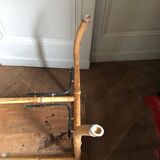 Rattan side table