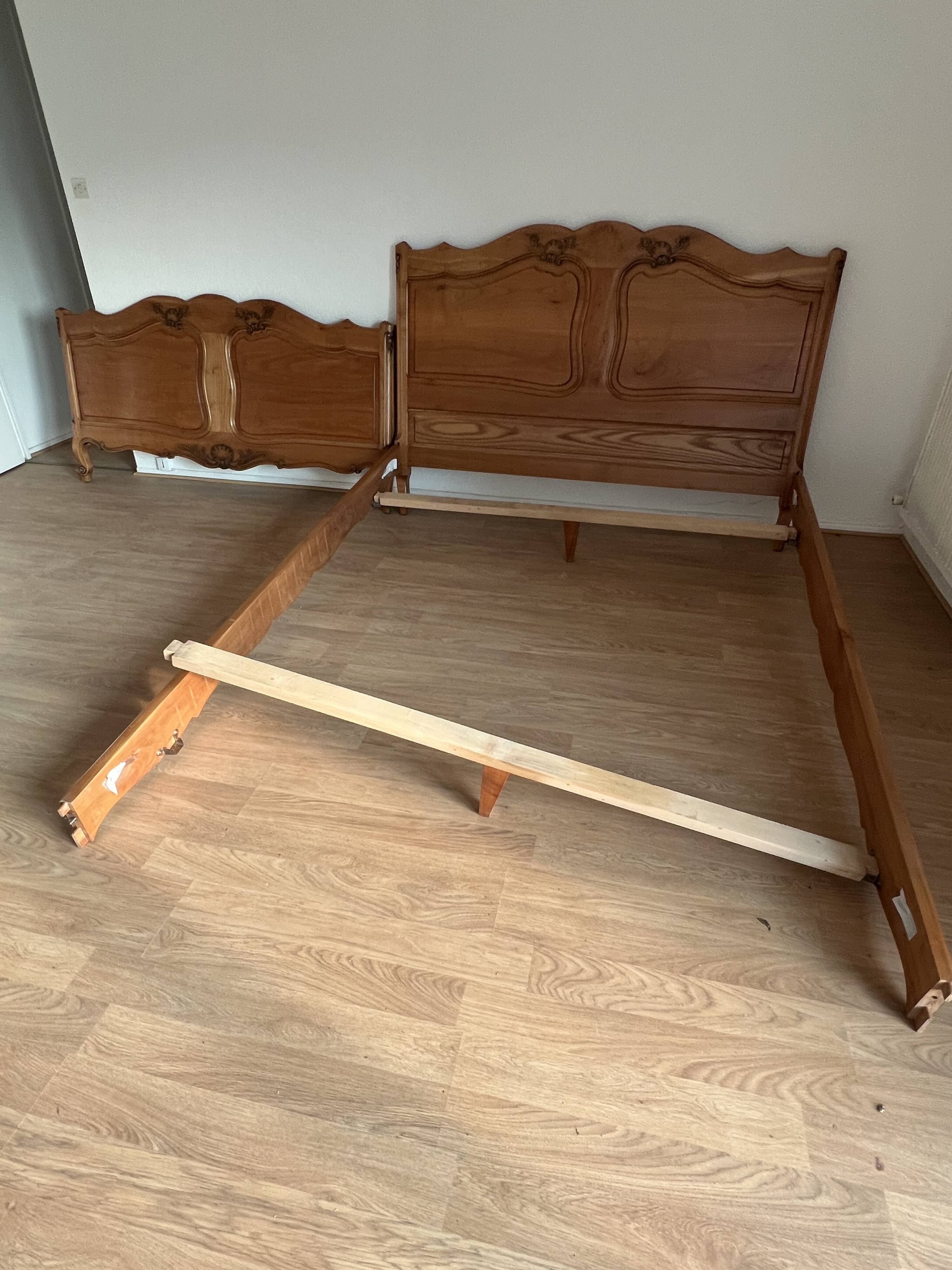 Solid wood headboard and footboard