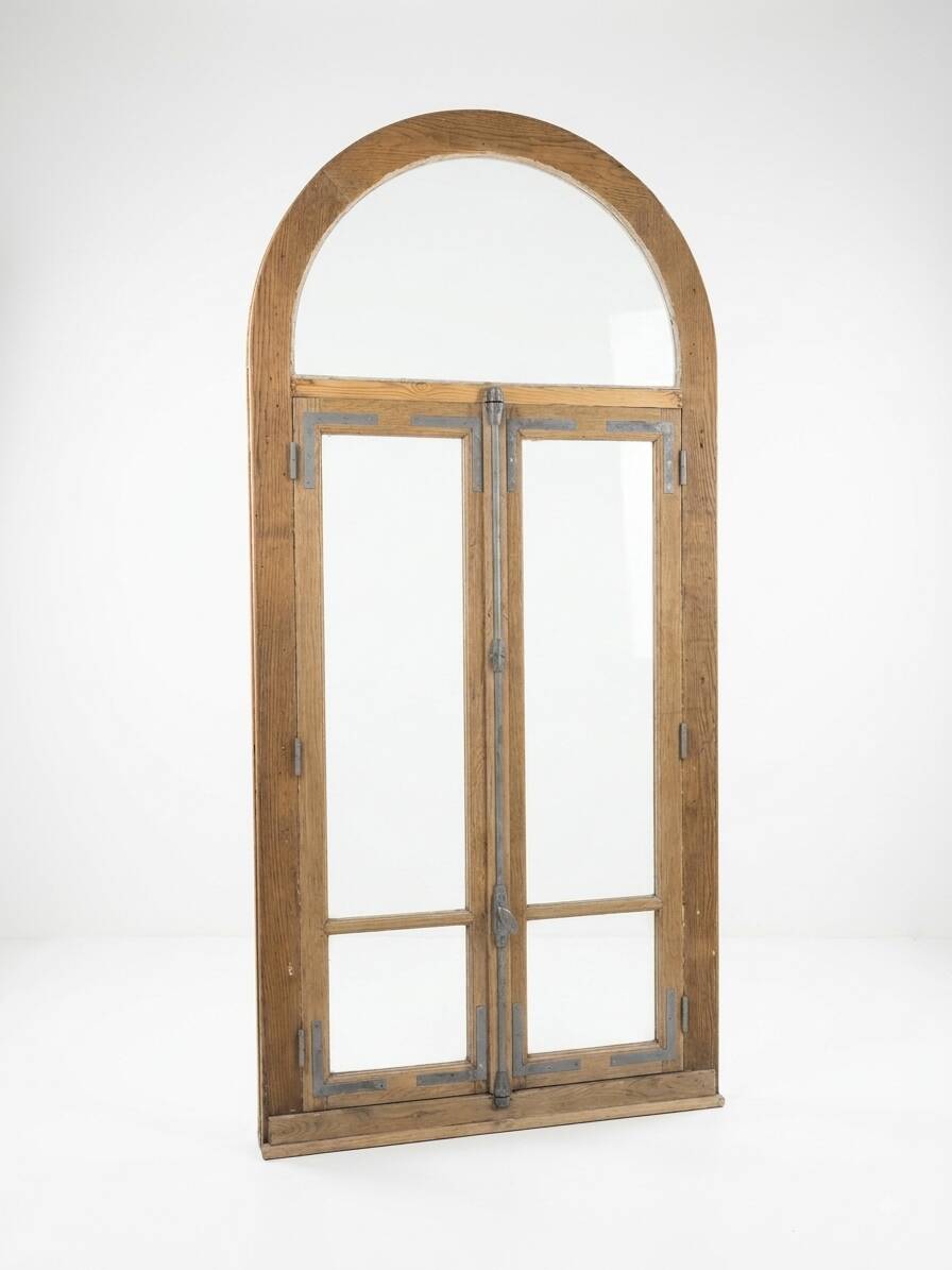 Old window in solid oak