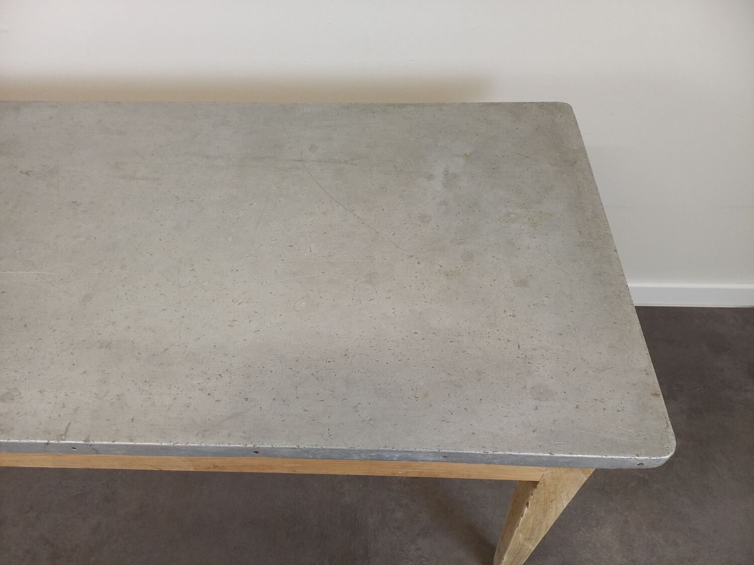 Bistro table zinc tray 185 cm