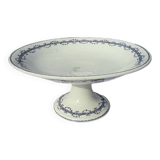Compote bowl in opaque Gien porcelain, Austerlitz model Terre de fer diam.