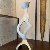 Free-form aluminum candle holder, 1970