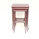 Thonet 20th Century Nesting Tables, Stained Beech