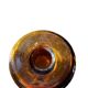 Pair of eglomised glass candle holders