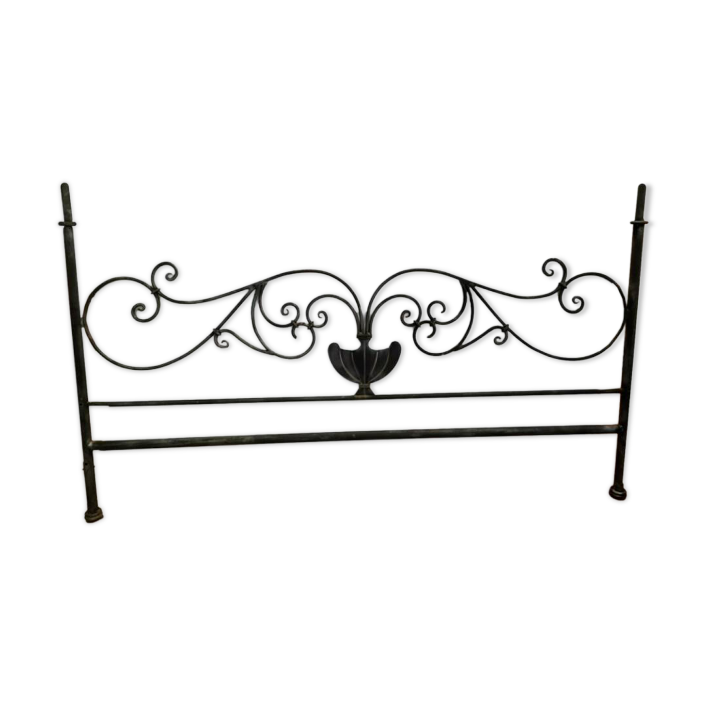 Wrought iron headboard