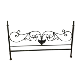 Wrought iron headboard