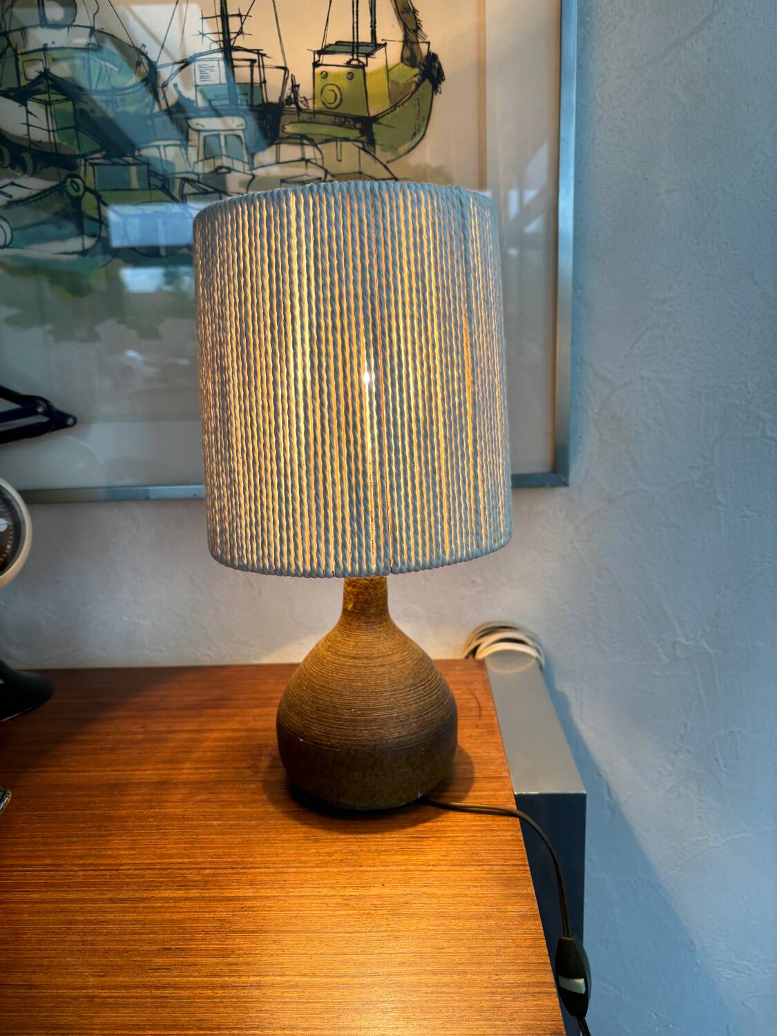 Vintage sandstone lamp