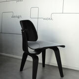 Black DCW chair by Charles & Ray Eames for Herman Miller, 1980