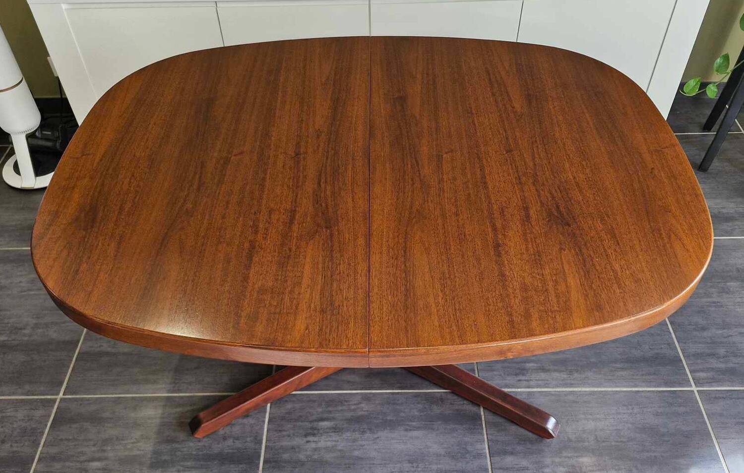 Vintage Baumann extendable teak table, 1970s