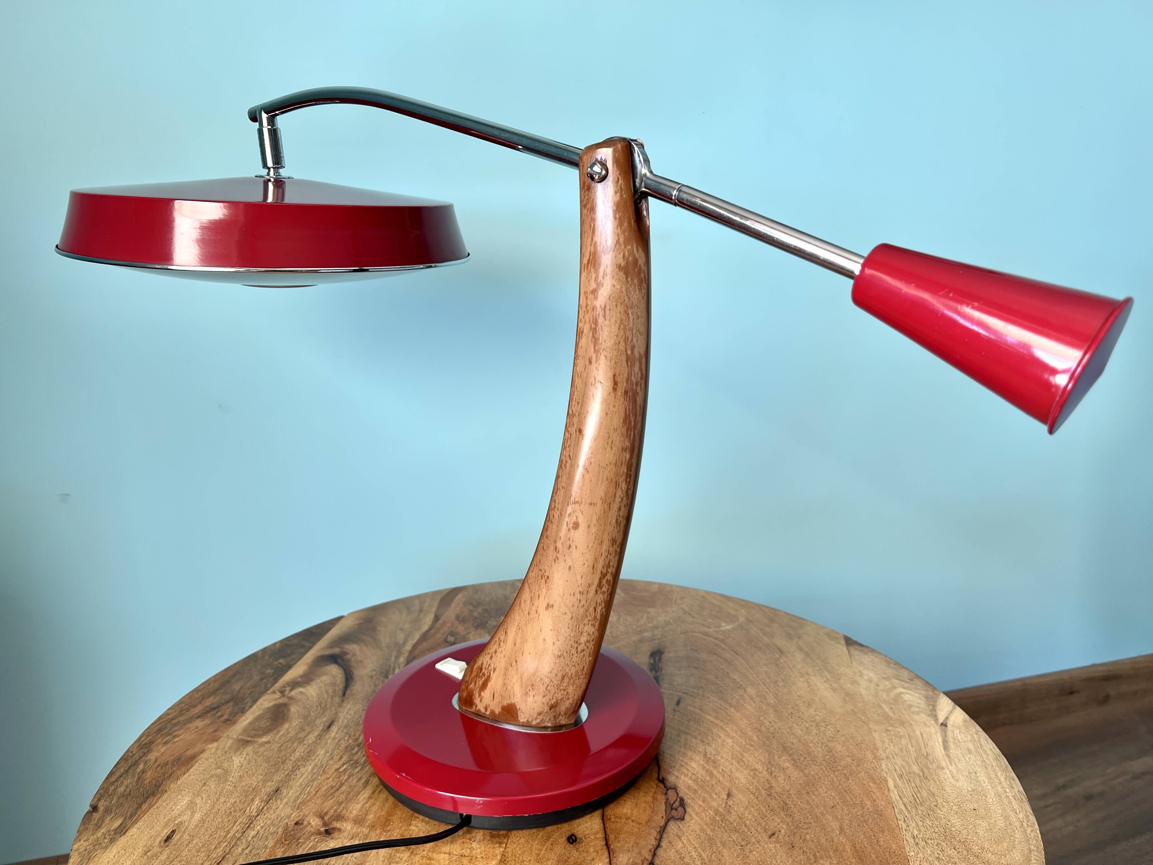 Desk lamp, FASE lamp President Pendulo model for office or apartment decoration, midcentury decor
