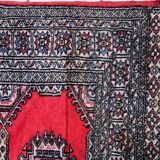 Tapis vintage ouzbek Boukhara fait main en laine – 92 x 186 cm – 1970s