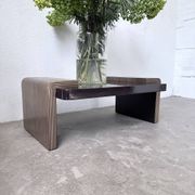 Art Deco coffee table in lacquer and brass