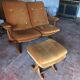 Vintage velvet bench