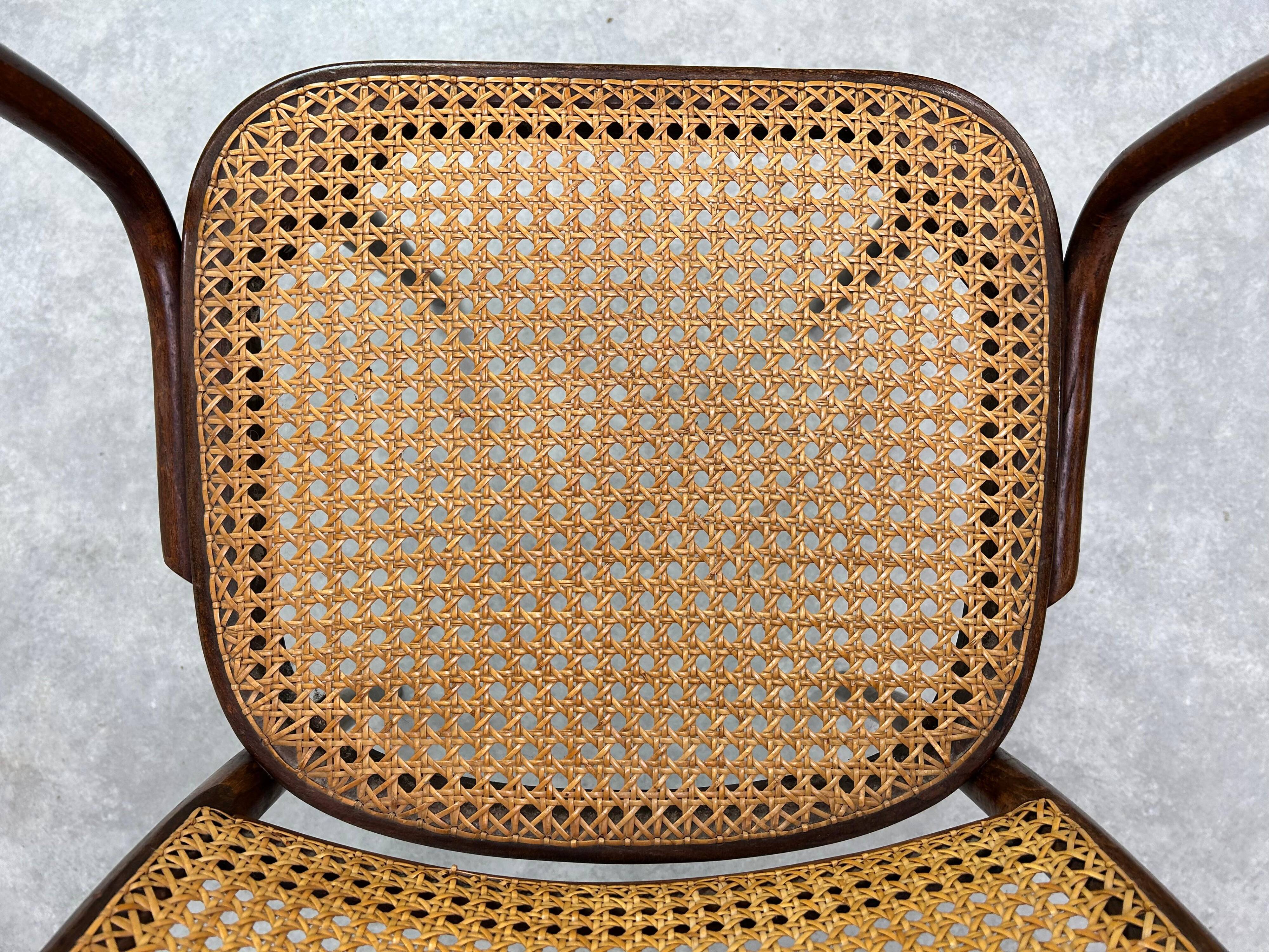 Fauteuil art déco n°811 "Chaise de Prague" par Josef Hoffmann
