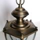 6-sided beveled glass lantern pendant light