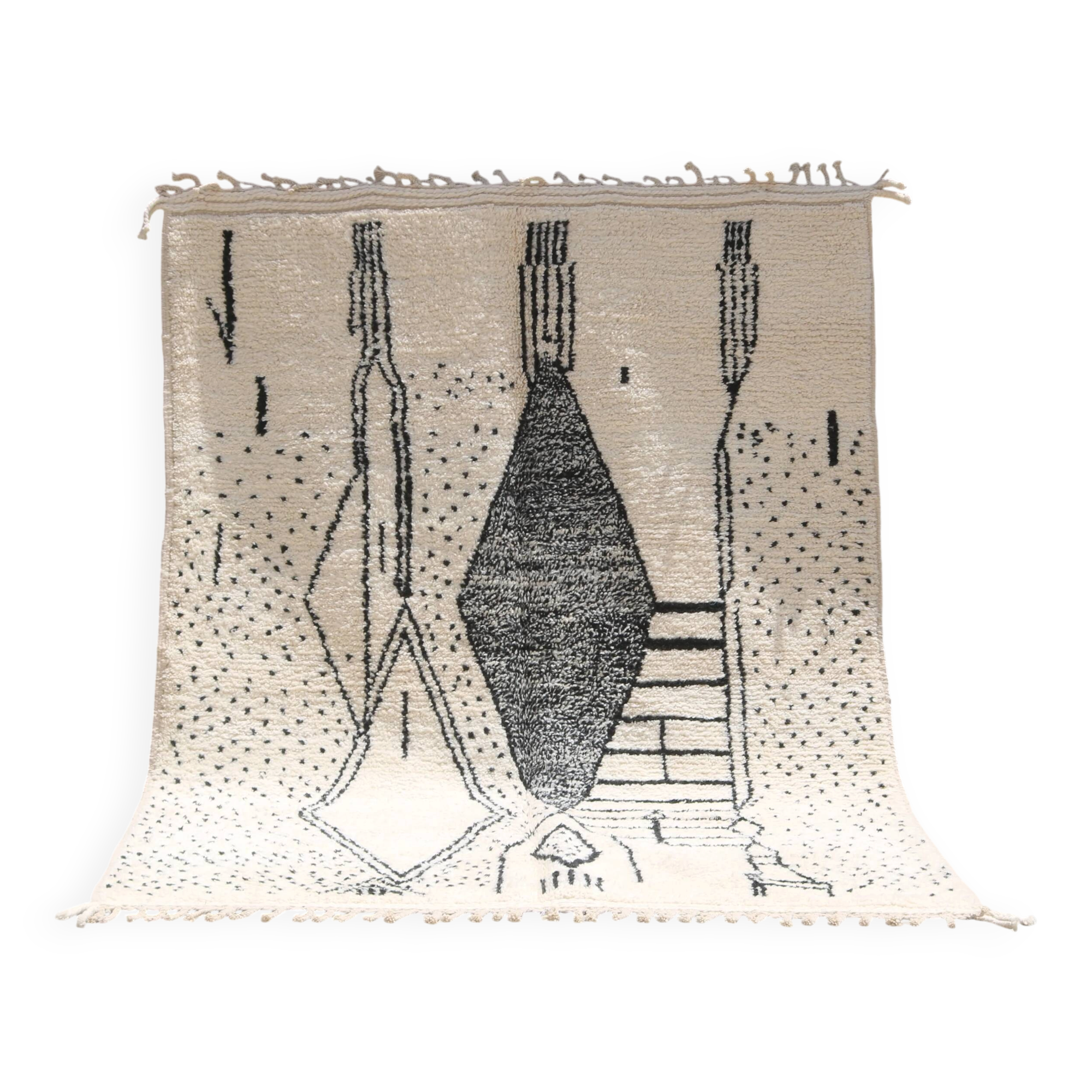 Grand tapis Beni Ouarain, 292 x 212 cm - G1024