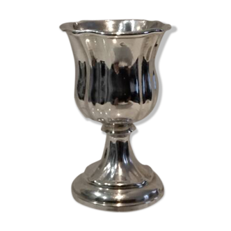 Silver 950 Minerva polylobe egg cup, Doyen silversmith