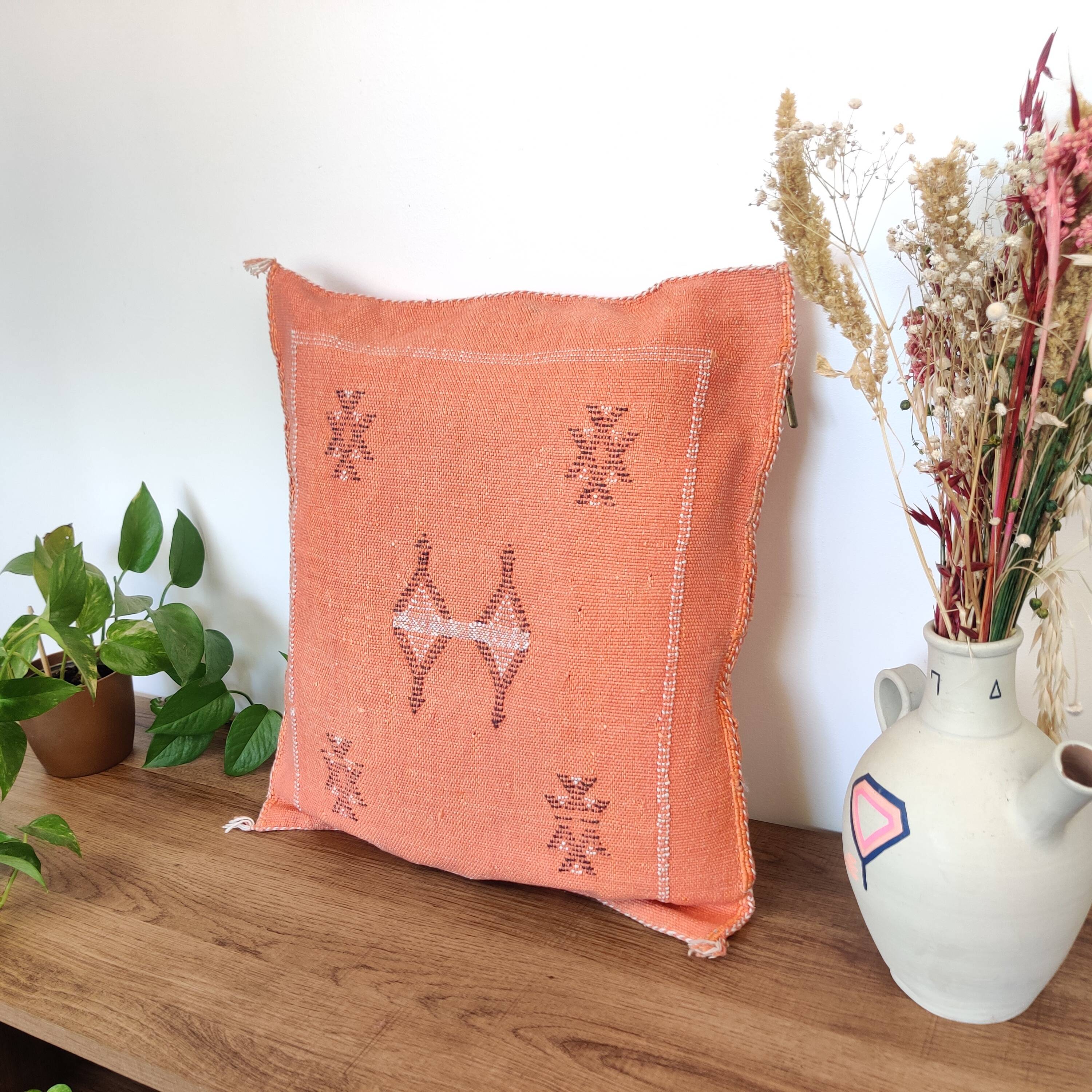 Berber cushion Sabra Orange