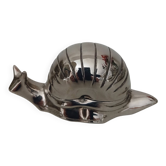 Moutardier escargot vintage métal argenté