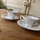 Lot 2 tasses à café et soucoupes - Zeh Scherzer - vintages, anciennes