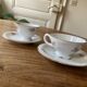 Set 2 coffee cups and saucers - Zeh Scherzer - vintage, old