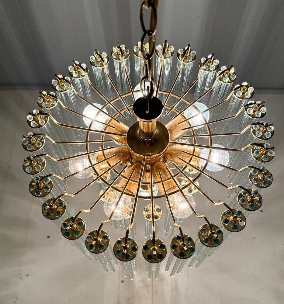 Mid-century modern chandelier by Gaetano Sciolari, 1970s