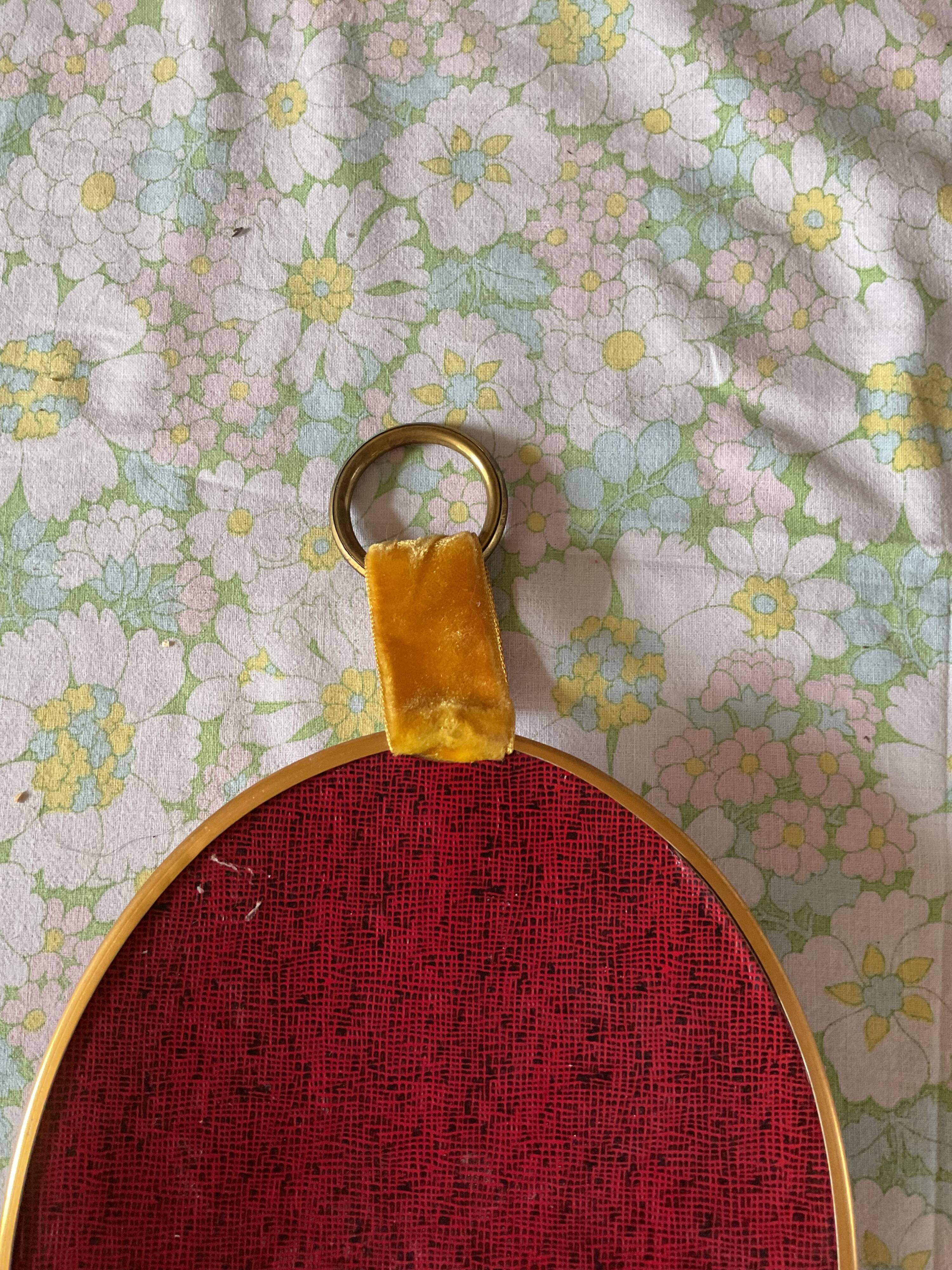 Naturalized butterfly curved glass frame