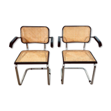 Pair of Cesca B64 armchairs by Marcel Breuer