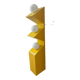 yellow metal floor lamp, first edition Axel Chay for Monoprix