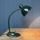 Dark green Bauhaus desk lamp