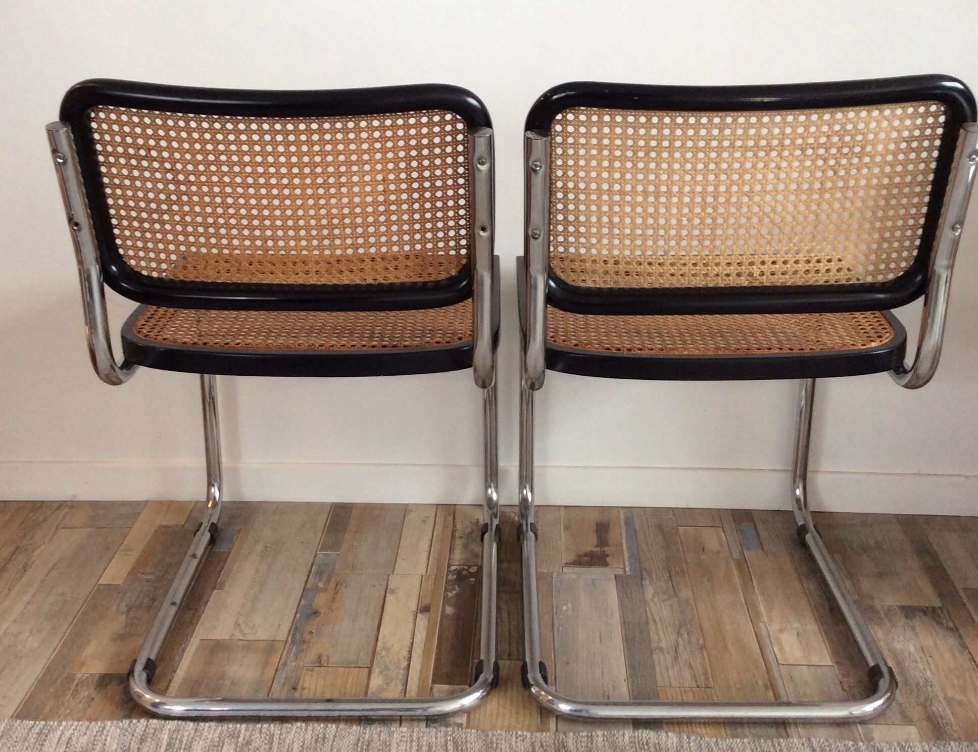 Paire de chaises Marcel Breuer Cesca B32
