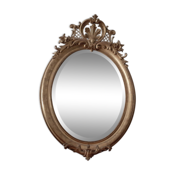 Oval mirror XIXth