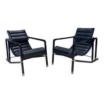 Eileen Gray, Pair of "Transat" Armchairs