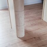 Table ovale vintage travertin