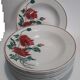9 hollow plates Luxeuil HBCM flowers and foliage