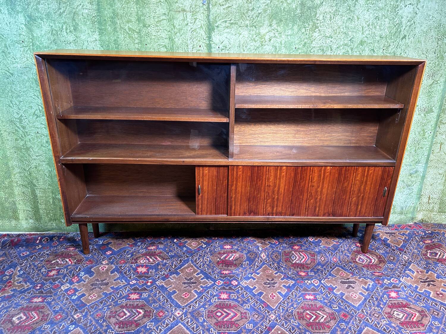 Mid century retro vintage teak bookcase 1960