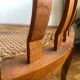 Fauteuil colonial canné en bois exotique