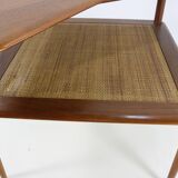 Danish design teakwood minerva corner table by Peter Hvidt & Orla Molgaard-Nielsen