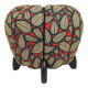jusqu'à 3 tabourets Art Déco Jindrich Halabala, motif feuille, pouf, ottoman, années 1930